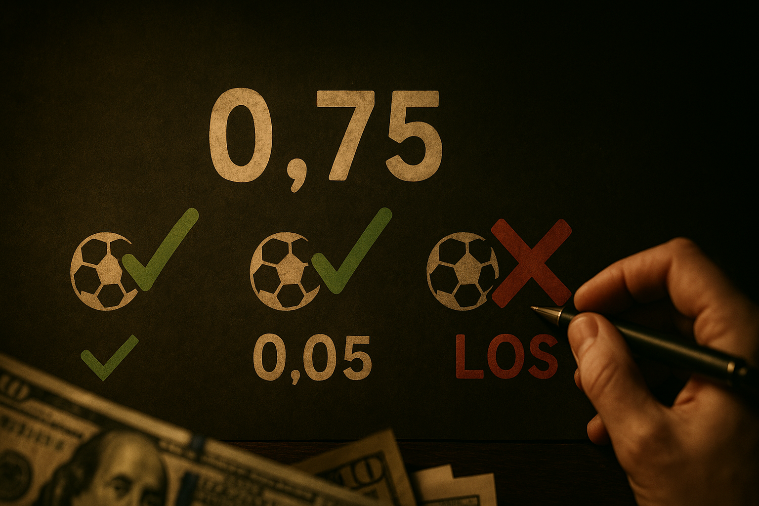 Cách đọc và tính tiền kèo chấp 3/4 chi tiết nhất