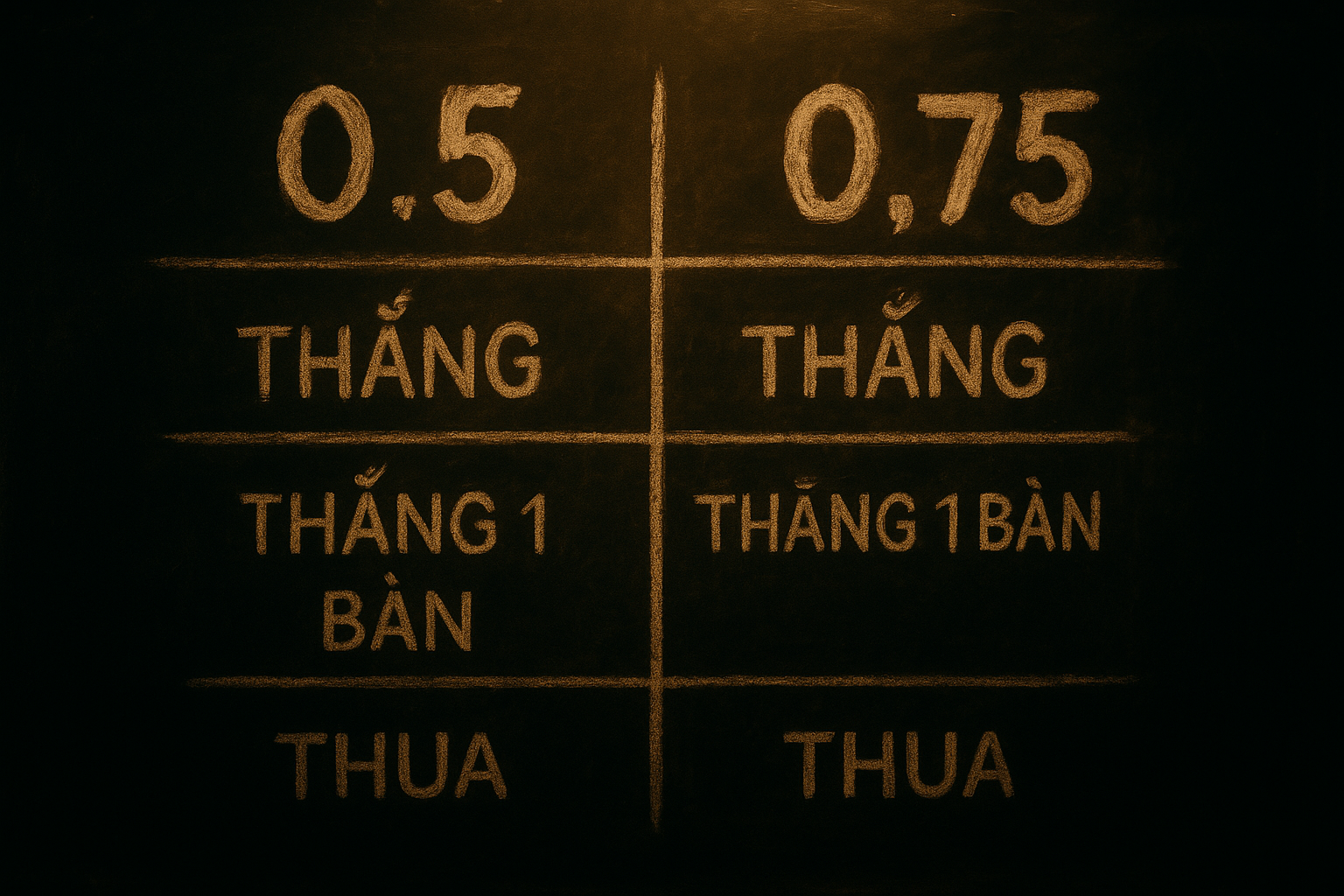 Sự khác biệt giữa kèo 0.75 và kèo 0.5 - Tại sao nhà cái chọn 0.75?